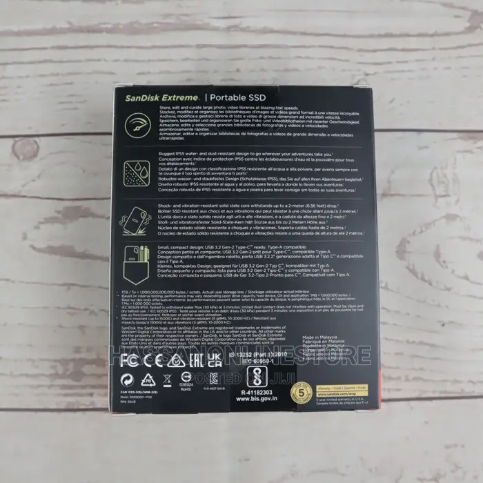 Sandisk Extreme V2 External SSD 4tb 1050mb/S