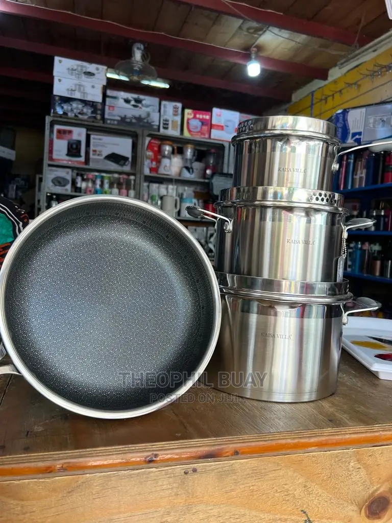 Sufuria Set Ya Nne Steel Induction Support