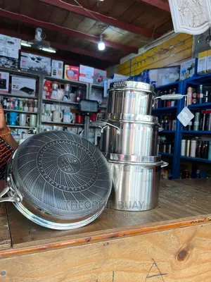 Sufuria Set Ya Nne Steel Induction Support