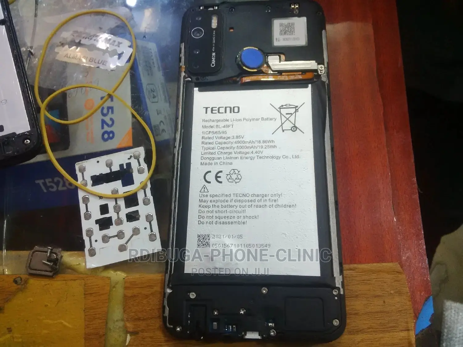 Tecno Spark 5 Ikibadilishwa Kioo OG Na Kuifanya Iwe Mpya