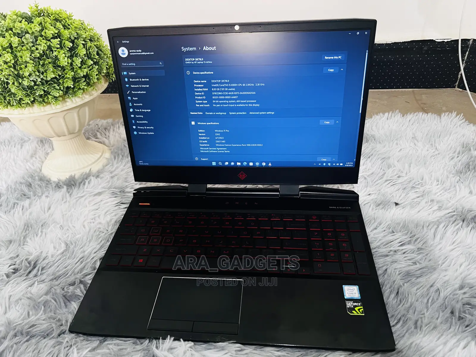 Laptop HP Omen 15 8GB Intel Core I5 SSHD+SSD 1T