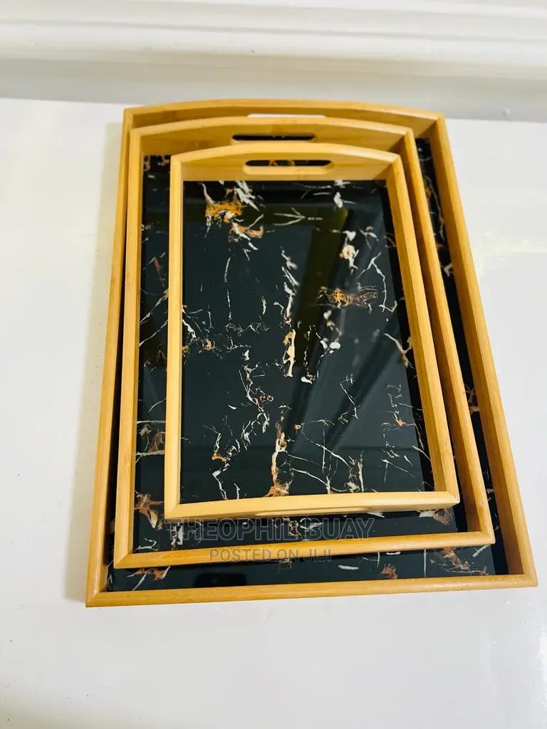 Bamboo Tray Nzur Set Ya Tatu