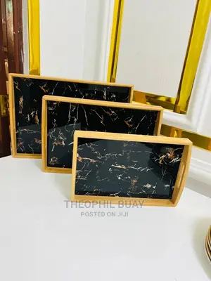 Bamboo Tray Nzur Set Ya Tatu