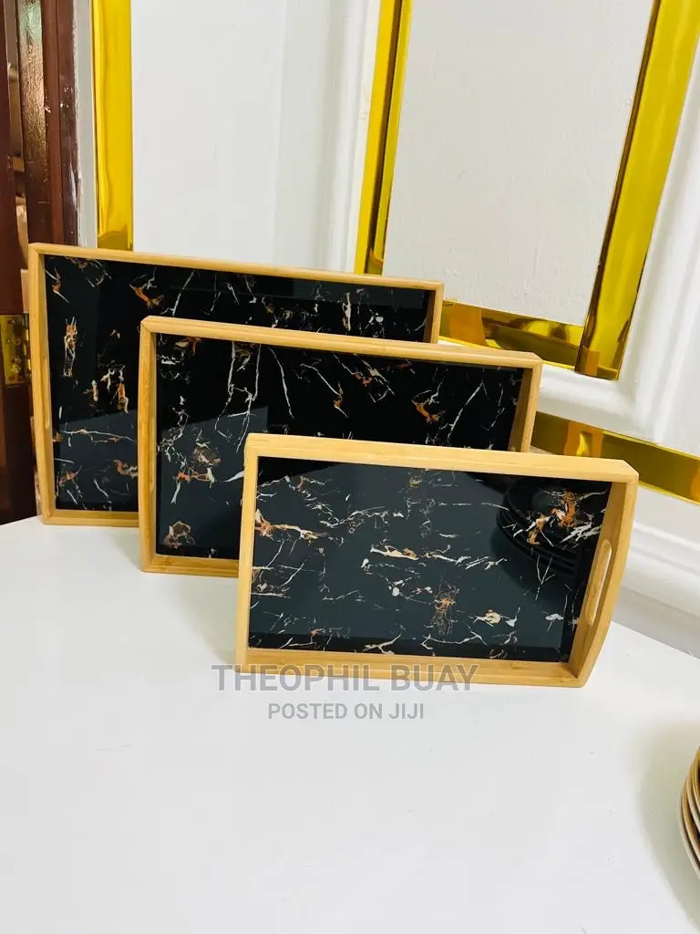 Bamboo Tray Nzur Set Ya Tatu
