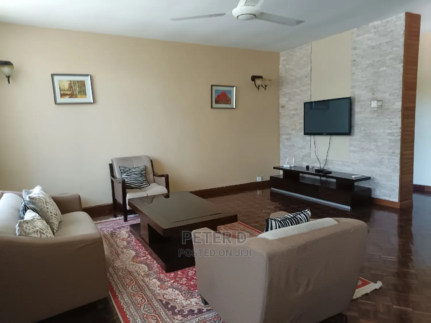 Furnished 3bdrm Apartment in Mikocheni for Rent