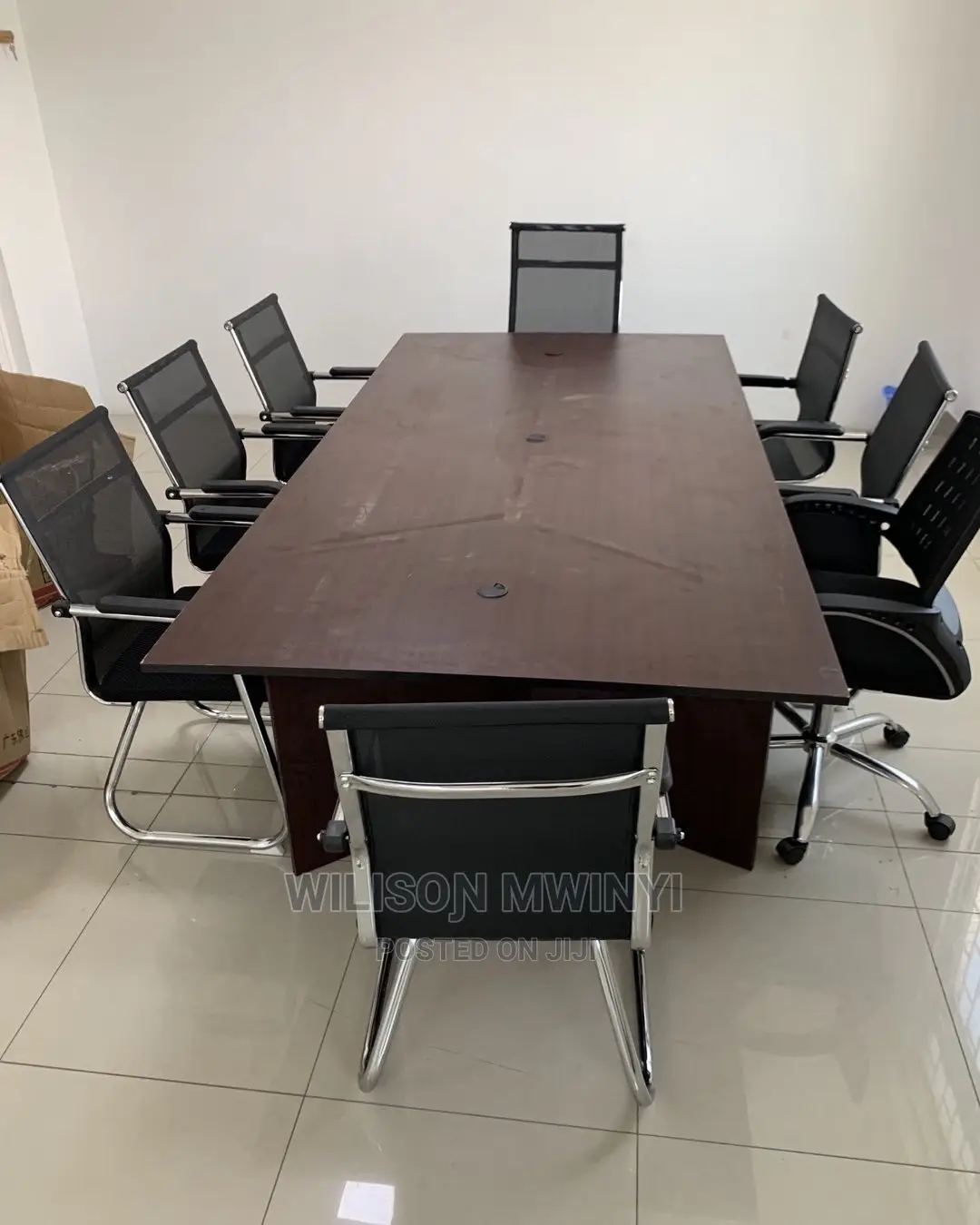 Conference Table and Chairs(8) Meza Ya Mikutano Full Set