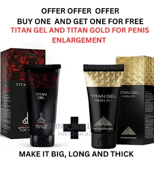 Get Titan Gel Black and Titan Gold Package for Big Penis