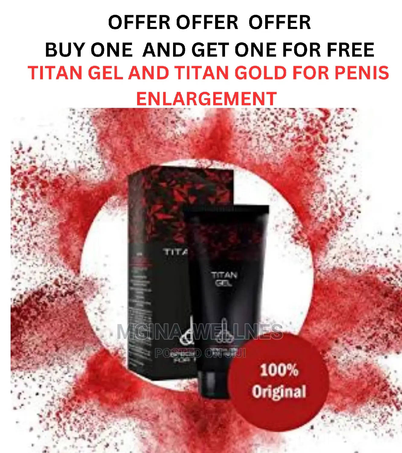 Get Titan Gel Black and Titan Gold Package for Big Penis