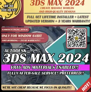 3ds Max 2024 +Full Plugins (Lifetime Activated)