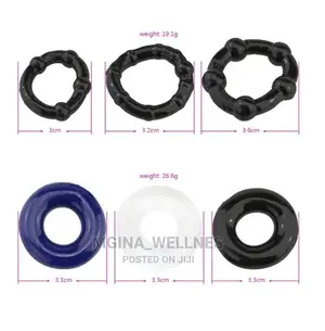 3 in 1pack Reusable Penis Rings for Better Sex Performance
