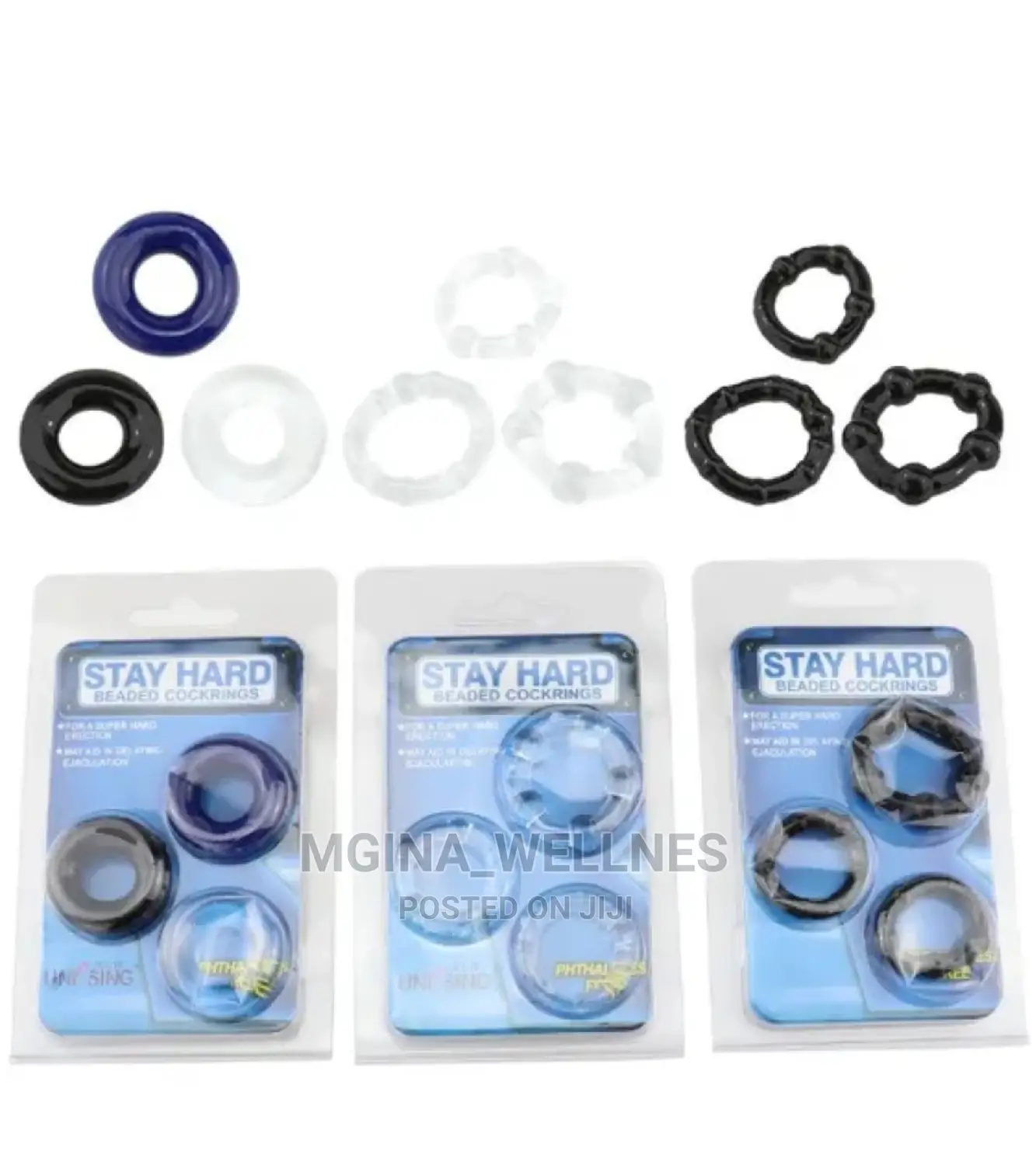 3 in 1pack Reusable Penis Rings for Better Sex Performance