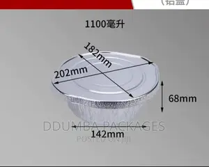 DISPOSABLE FOIL PAN Za 1.1kg TZSH 25,000/=Pc10
