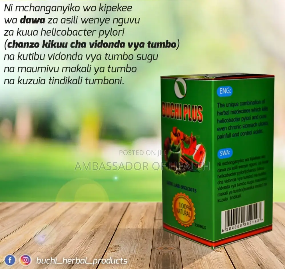 Buchi Plus Inatibu Vidonda Vya Tumbo Sugu Na Maumivu Makali