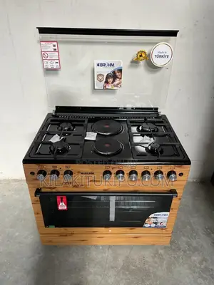 Bruhm Oven 4gas,2electric 90*60cm Wooden Finish
