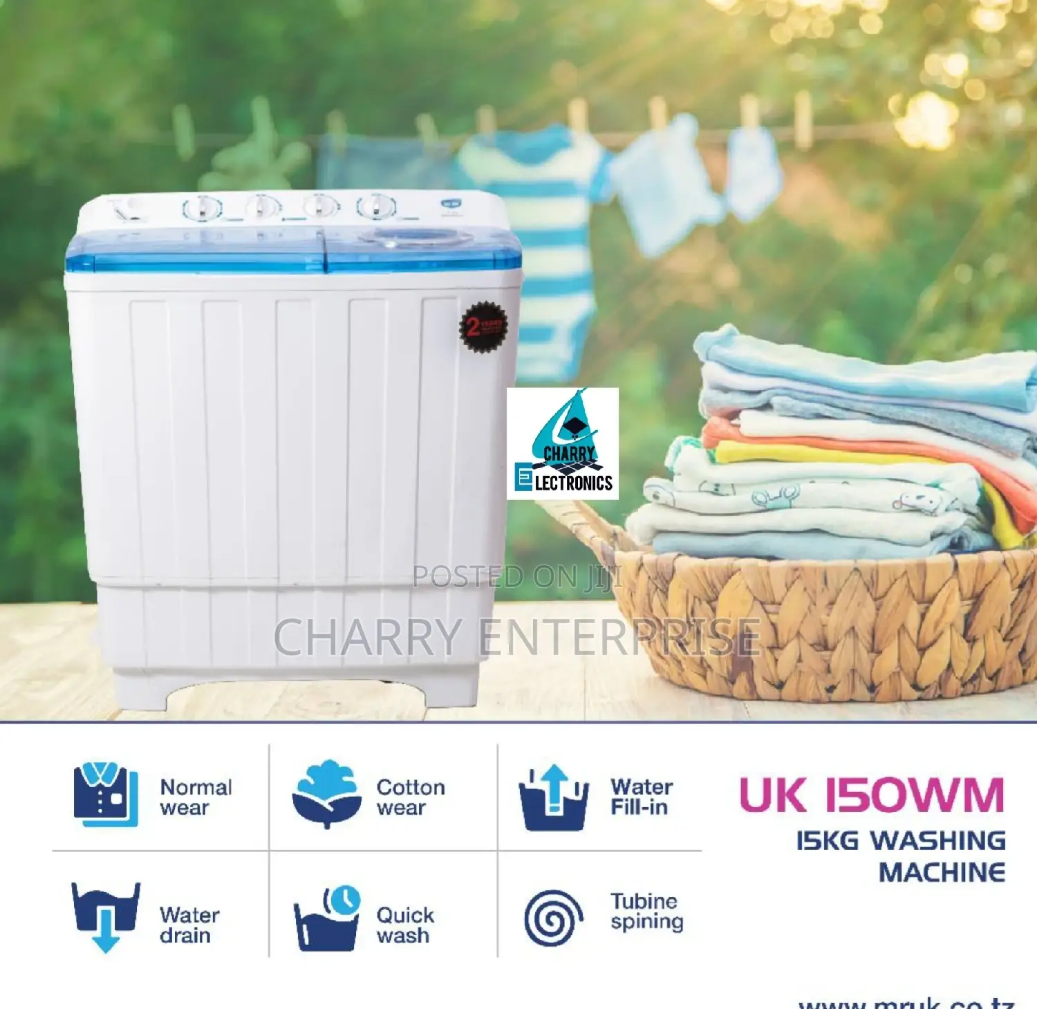 OFFER Mr UK Best Washing Machine15 Kgwash Spin