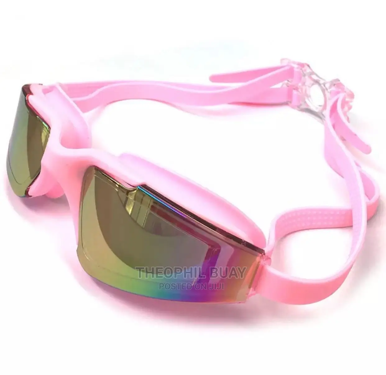 Miwani Ya Kuogelea Yenye Kuziba Masikio Pink