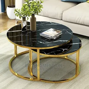 Marble Glass Tables 2 in 1
