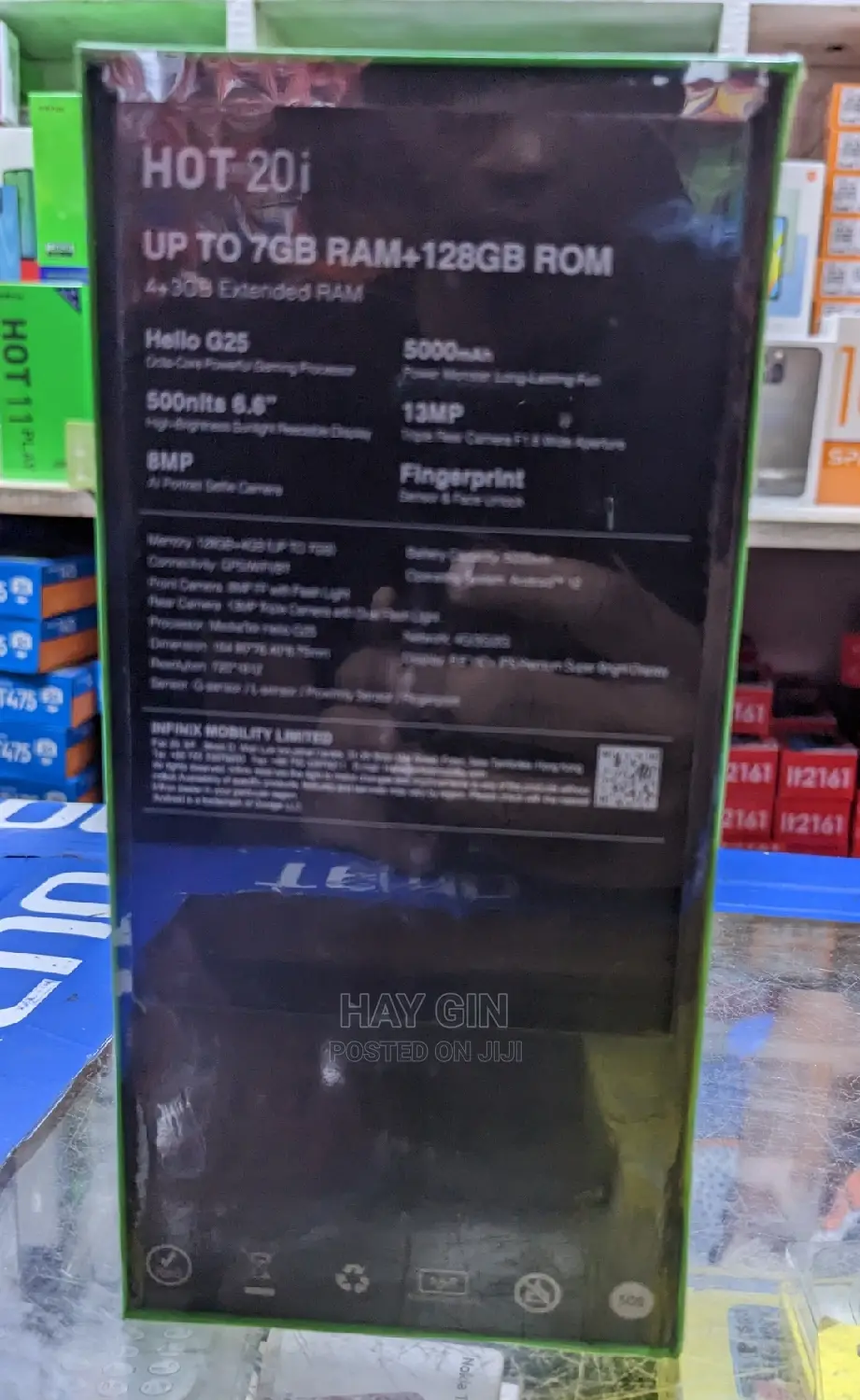 New Infinix Hot 20i 128 GB Black