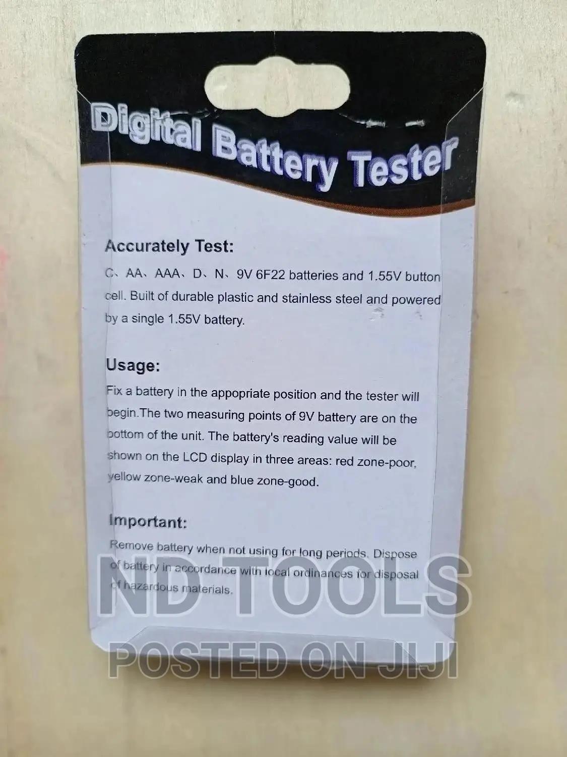 Digital Battery Tester
