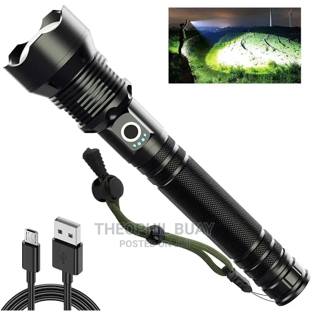 Flashlights, Zoomable Water Rechargeable Flashlights