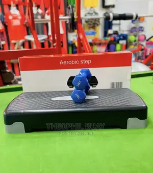 Aerobic Exercise Package. Aerobic Stepper and 2kg Dumbells.