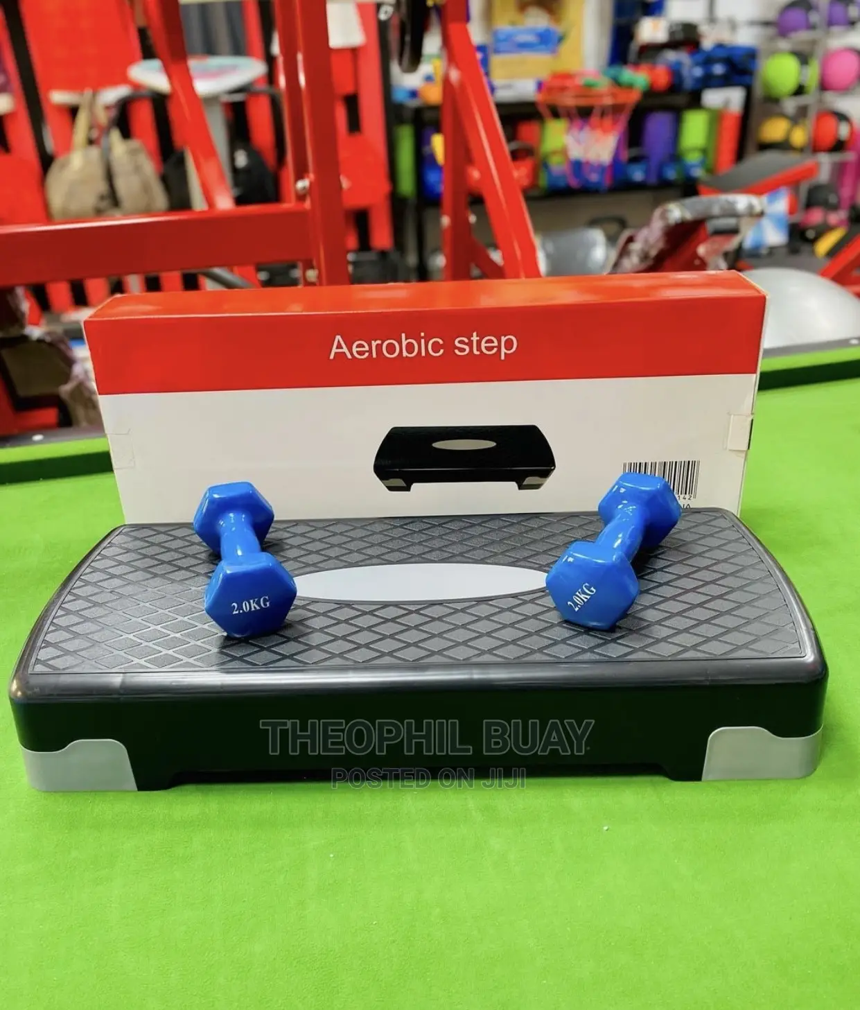 Aerobic Exercise Package. Aerobic Stepper and 2kg Dumbells.
