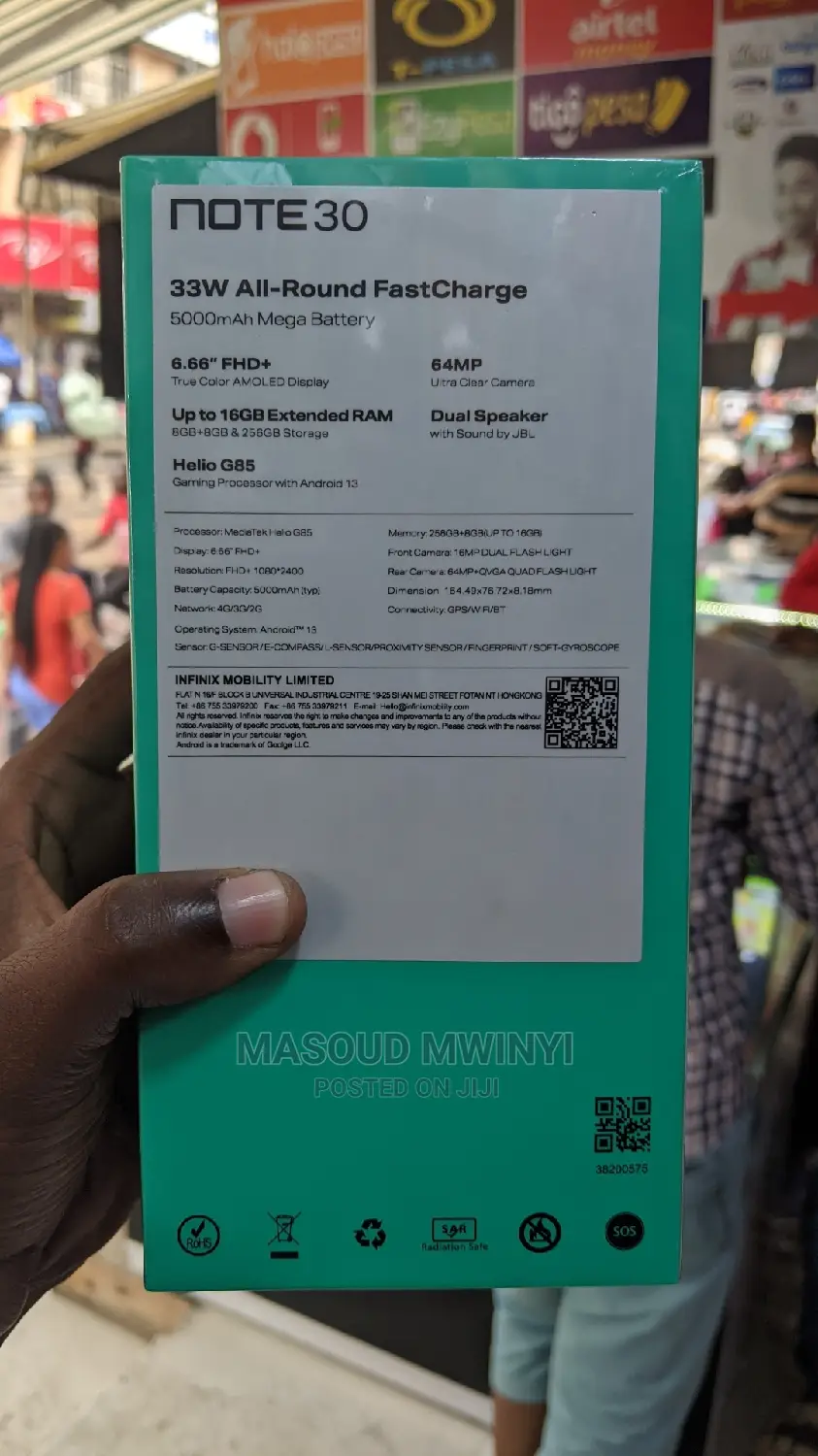 New Infinix Note 30 256 GB Gold