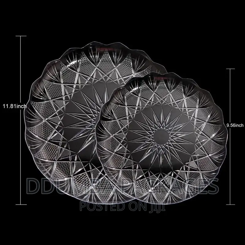 Crystal Plates/Plastic Plates Per 10pcs