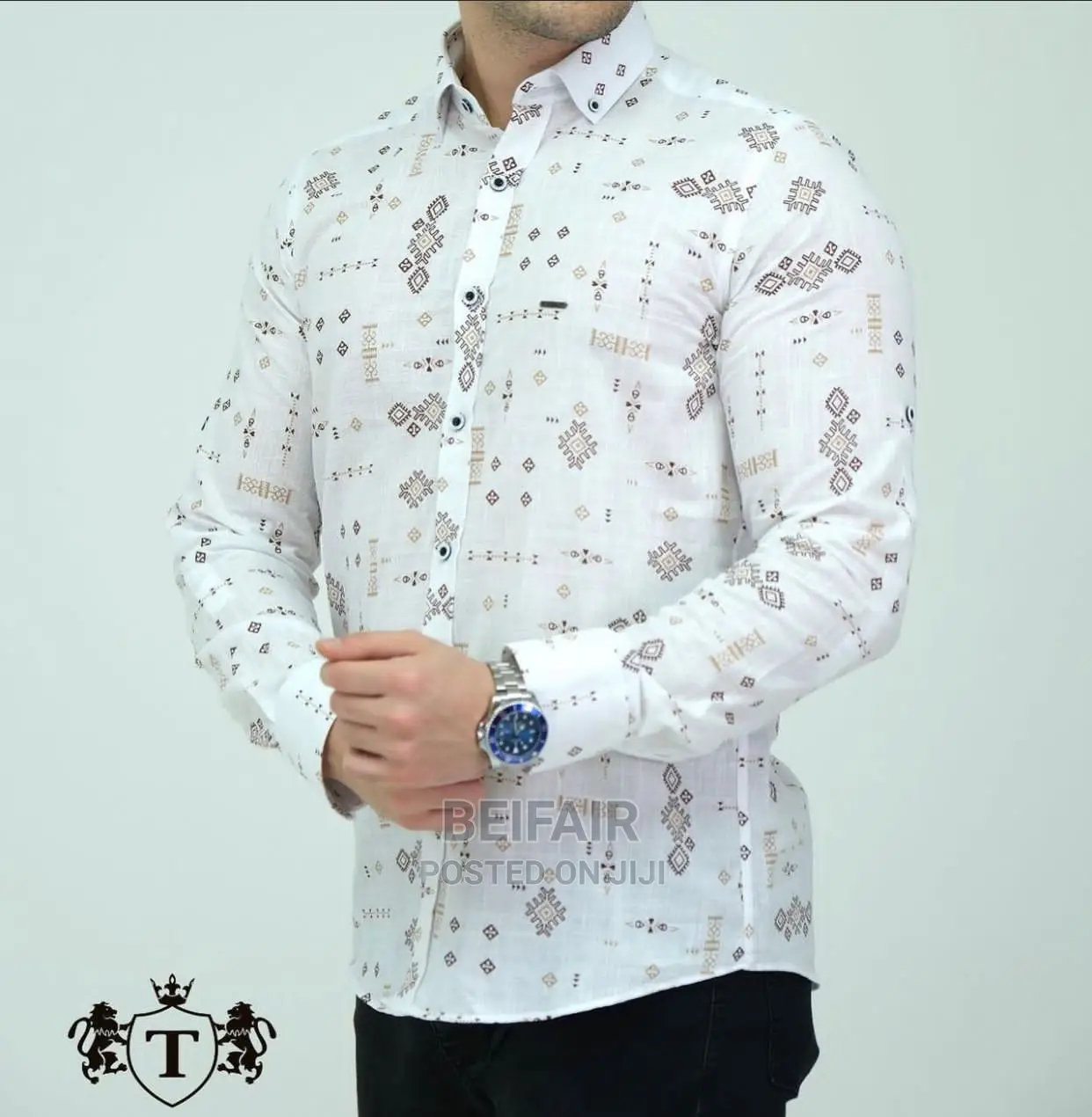 Soft Linen Men's Shirts| Mashati Ya Kiume Ya Katani
