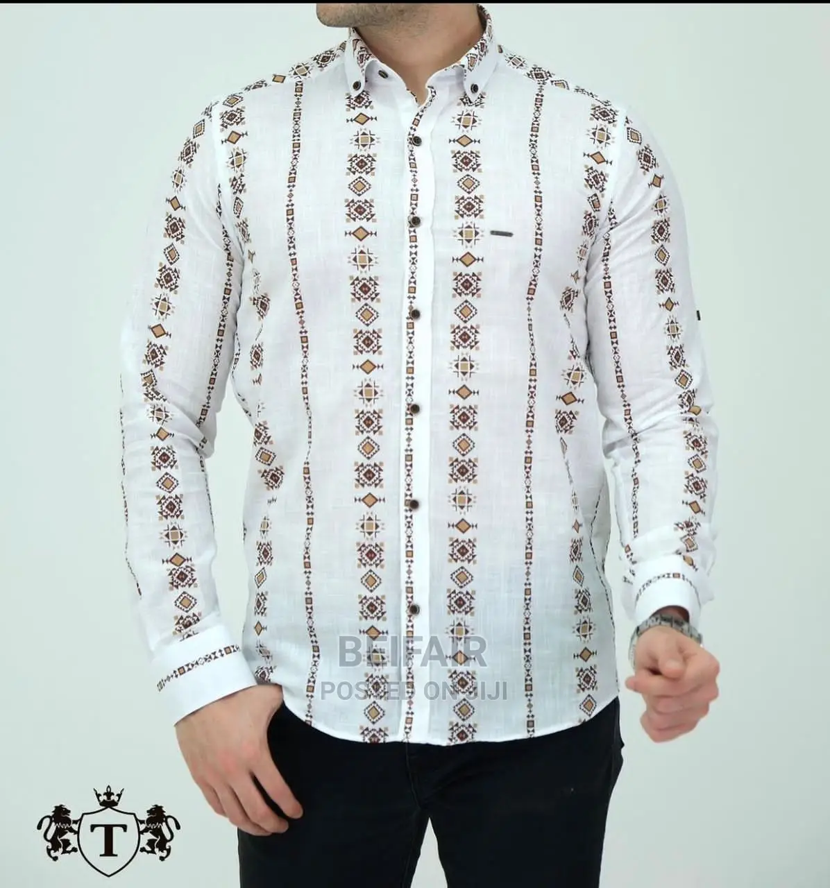 Soft Linen Men's Shirts| Mashati Ya Kiume Ya Katani