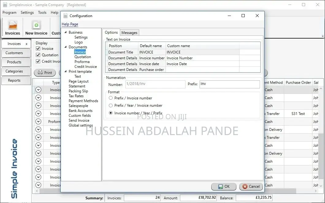 Simple Invoice