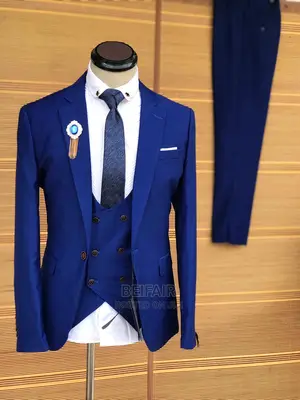 Suti Za Kiume | Wedding|Blue |Men's| Official| Standard Suit
