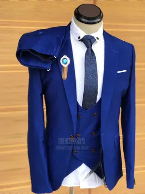 Suti Za Kiume | Wedding|Blue |Men's| Official| Standard Suit