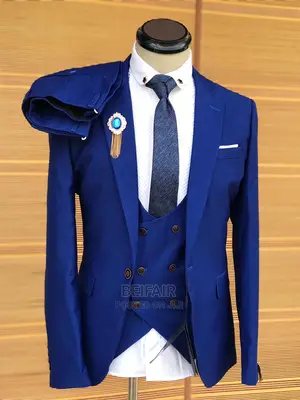 Suti Za Kiume | Wedding|Blue |Men's| Official| Standard Suit