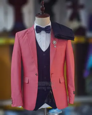 Suti Za Kiume| Men's | Pink Suit |Wedding| Casual| Official