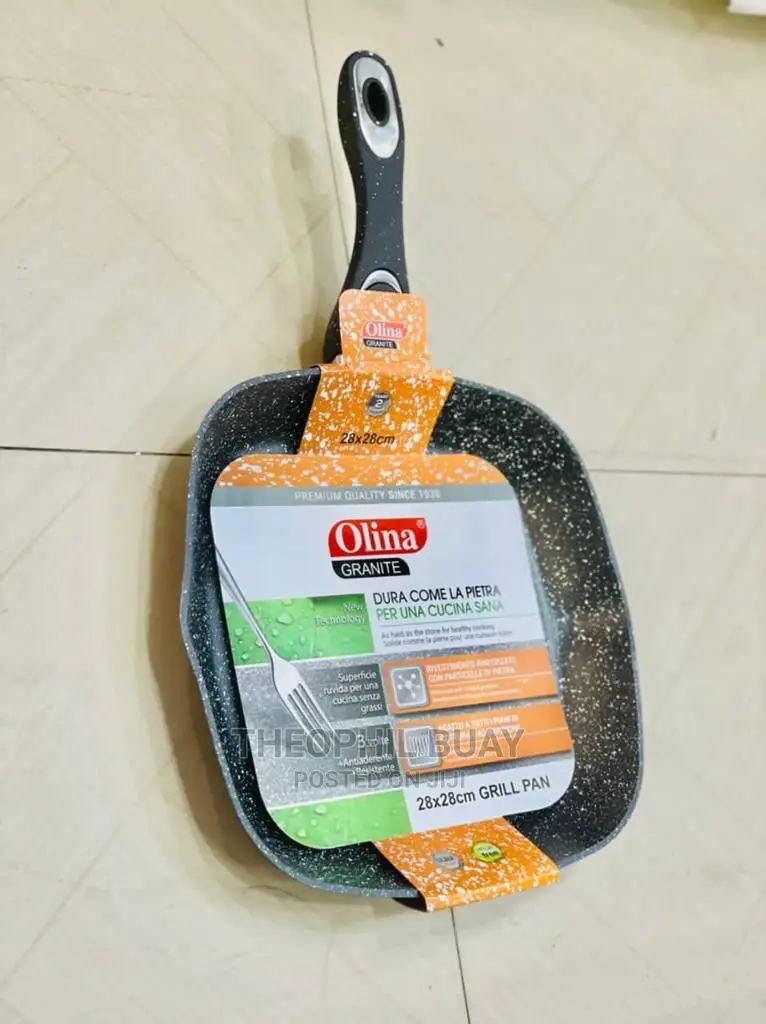 Olina Granite Black Grill Pan