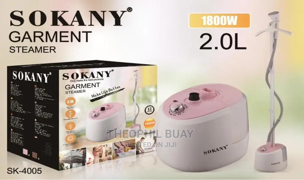Sokany Garment Steamer 2.0L Pasi Ya Mvuke