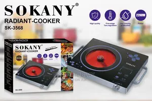 Sokany Radiant/Induction Cooker Black Single Plate