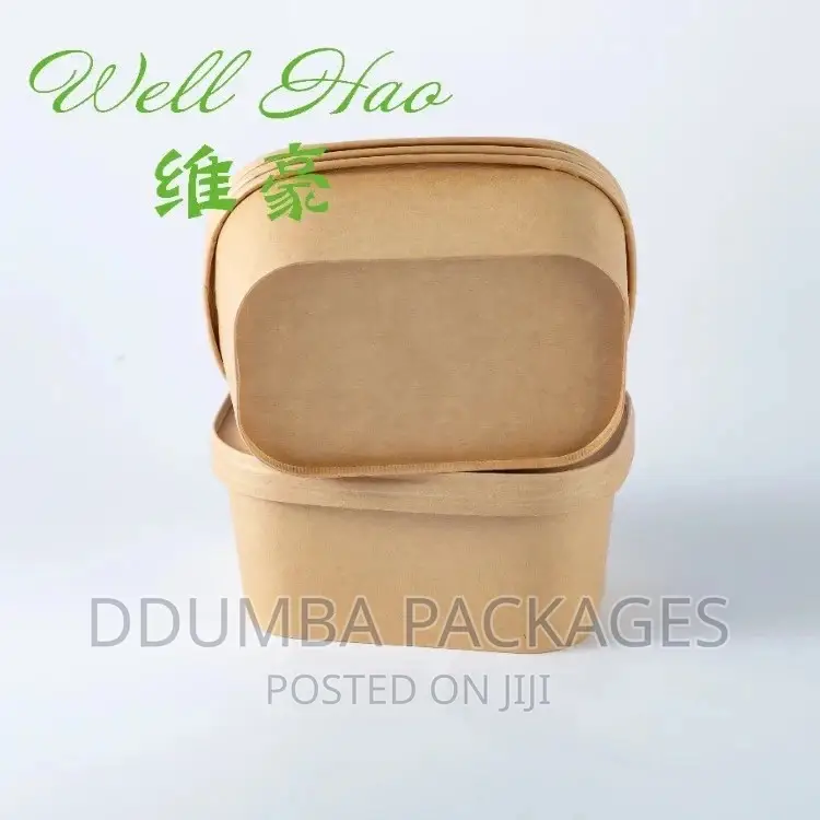 Waterproof Paper Microwave Containers Mills750 Per 50 PCS