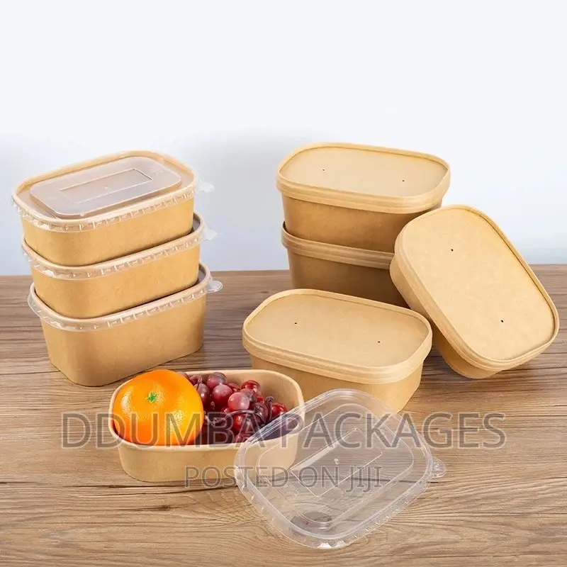 Waterproof Paper Microwave Containers Mills750 Per 50 PCS