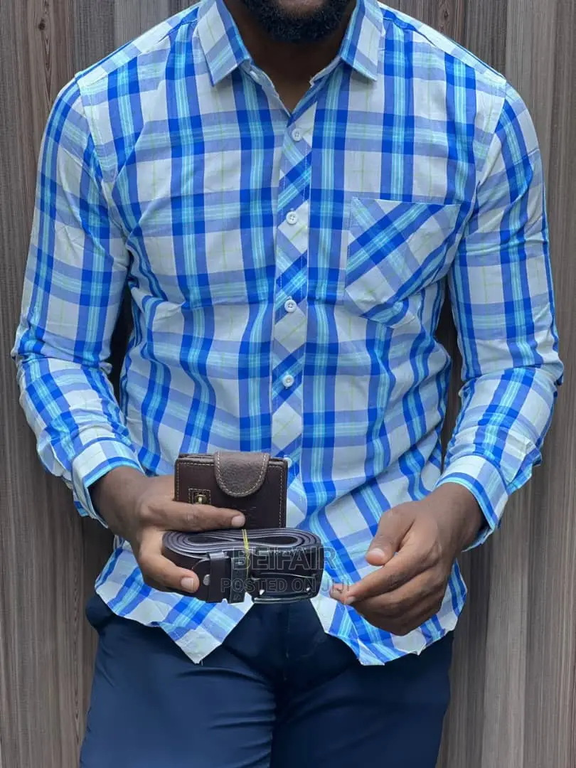 Long Sleeves Draft Shirts | Mashati Ya Kiume Ya Draft
