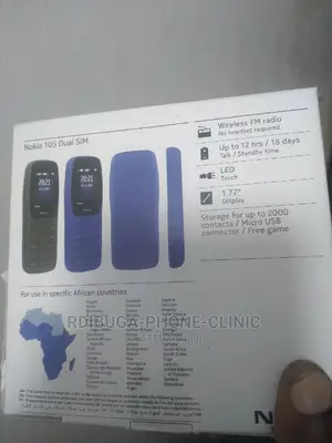 New Nokia 105 Black
