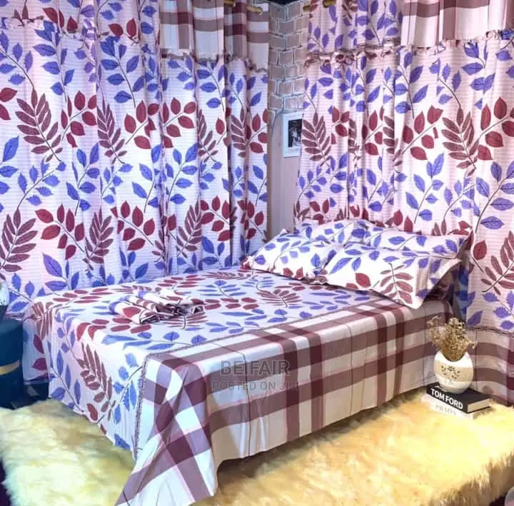 Set Original Ya Shuka 2|Foronya 4 Pazia 4|Bedsheets |Curtain