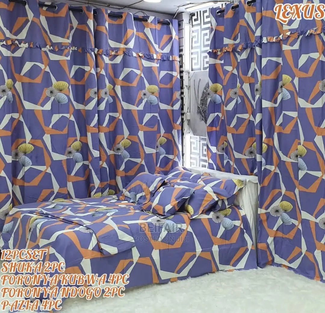 Set Original Ya Shuka 2|Foronya 4 Pazia 4|Bedsheets |Curtain