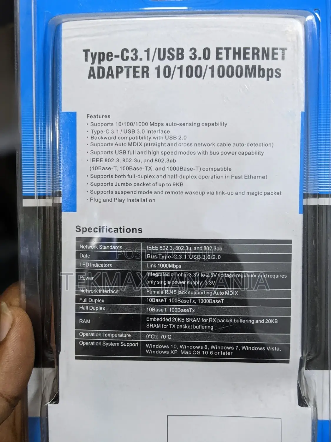 USB 3.0 to LAN RJ45 Converter