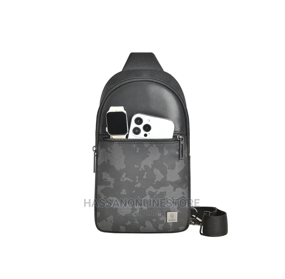 WIWU Waterproof Crossbody Bag for Men With Front Pocket
