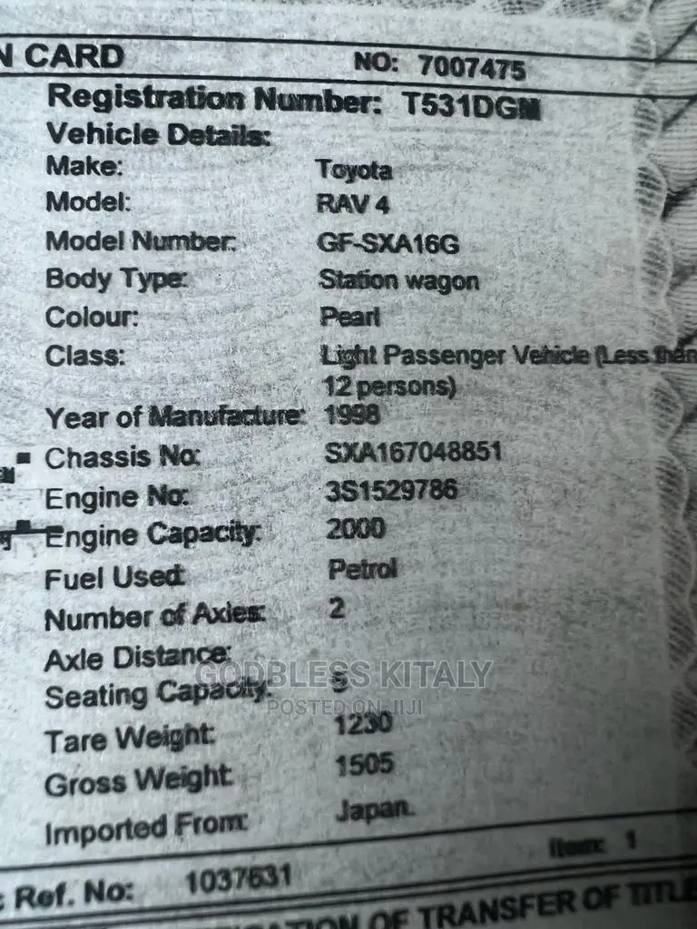 Toyota RAV4 Automatic 2000 Pearl
