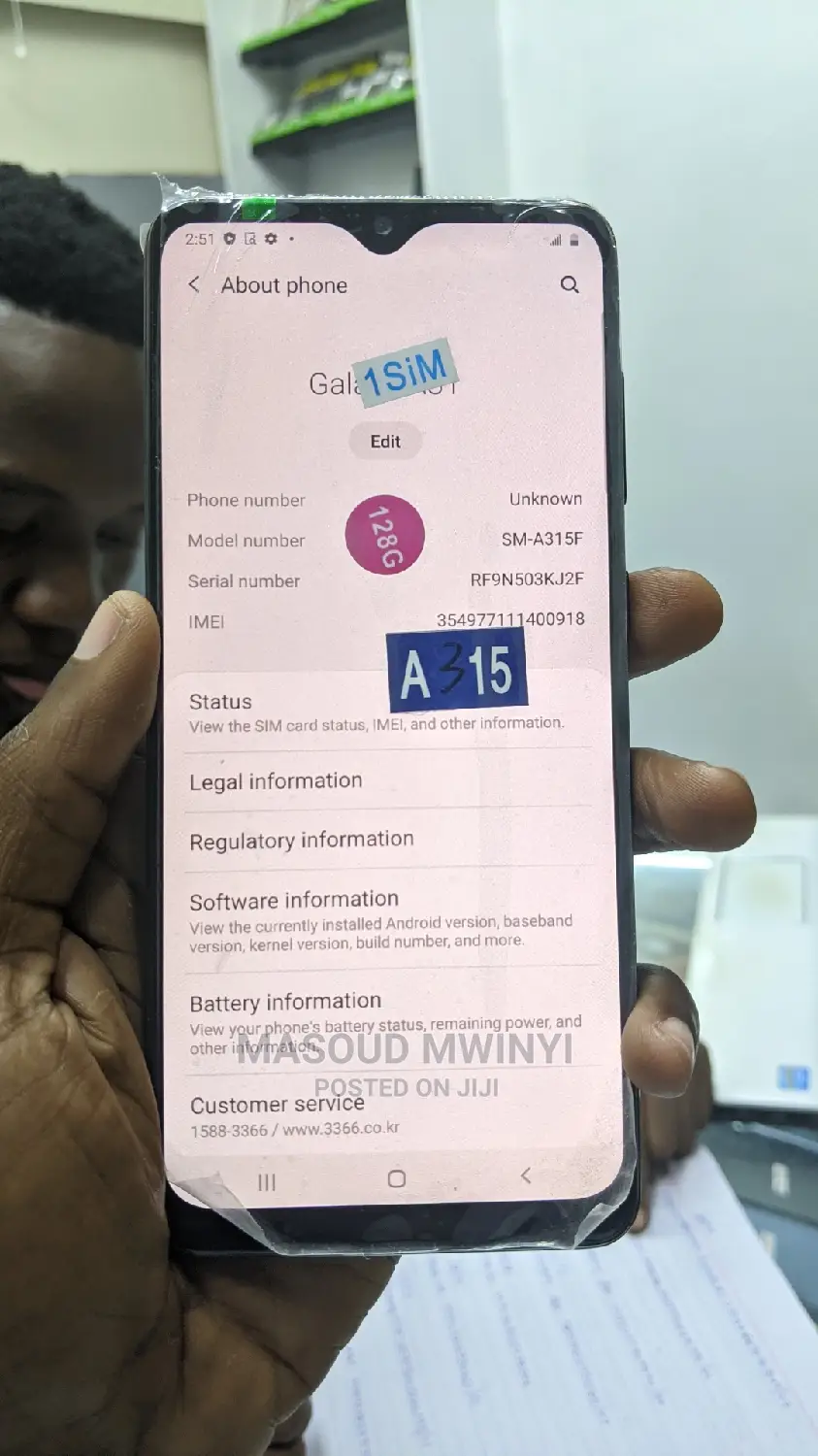 New Samsung Galaxy A51 128 GB Black