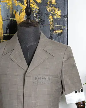 Grey Color Kaunda Suit Short Sleeve|Kaunda Suti Mikono Mifup
