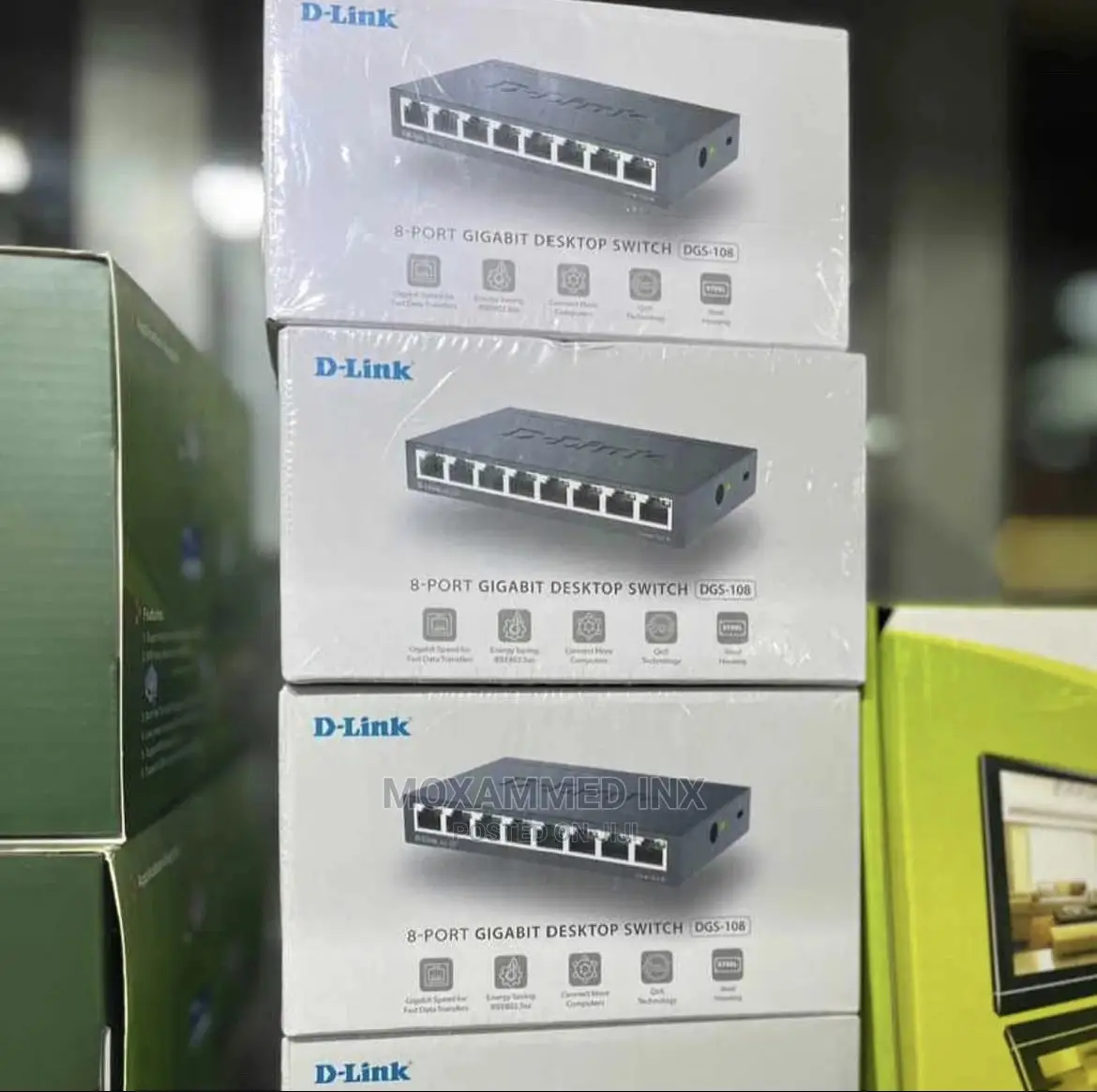 D Link Gigabit Desktop Switch 8port